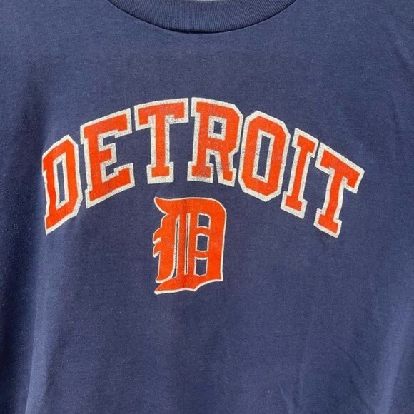 Detroit Tigers Baseball Tee Vintage Single Stitch Sz Small - Picture 2 of 4